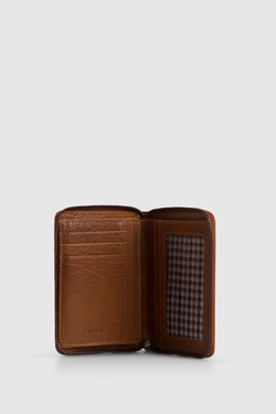 RFID Adam Leather Zip Wallet