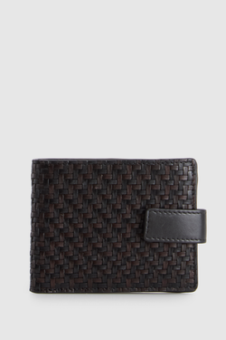 RFD Logan Leather Weave Tab Wallet