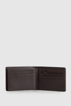 RFID Suede/Leather Bifold Wallet