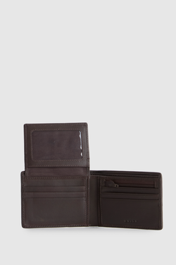 RFID Suede/Leather Bifold Wallet
