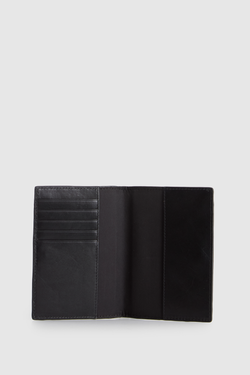 Logan Leather Weave Passport Case