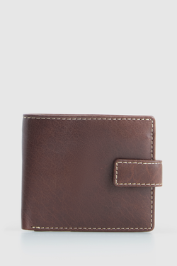 RFID Leather Tab Wallet