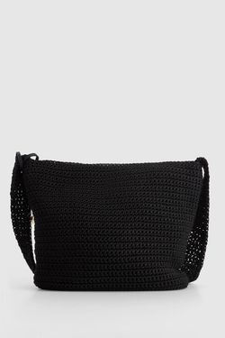 Rayon Crochet Crossbody Bag