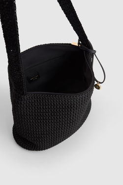 Rayon Crochet Crossbody Bag