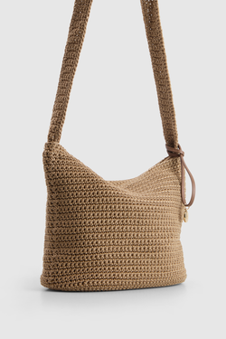 Rayon Crochet Crossbody Bag