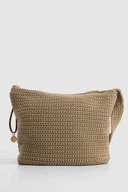 Rayon Crochet Crossbody Bag