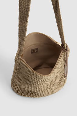 Rayon Crochet Crossbody Bag