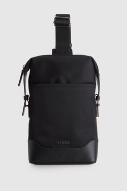 Zane Nylon/Leather Sling Bag