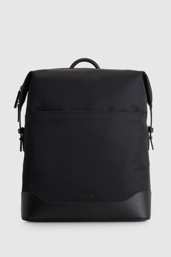 Zane Nylon/Leather Backpack