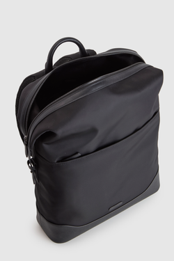 Zane Nylon/Leather Backpack