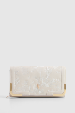 Embroidered Large Wallet