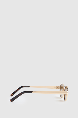 Oval Metal Frame Sunglasses
