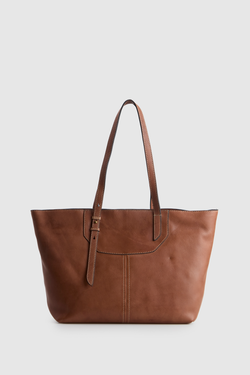 COL [HP] FAYE WIN TOTE Cognac