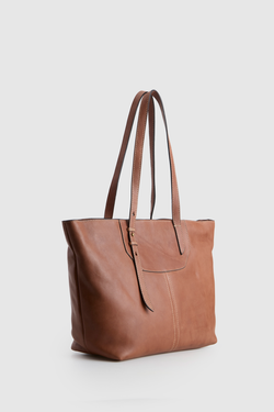 COL [HP] FAYE WIN TOTE Cognac
