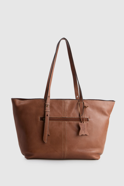 COL [HP] FAYE WIN TOTE Cognac