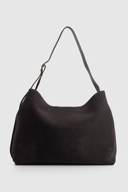 Cecily Leather Buckle Hobo Bag