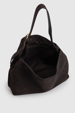 Cecily Leather Buckle Hobo Bag