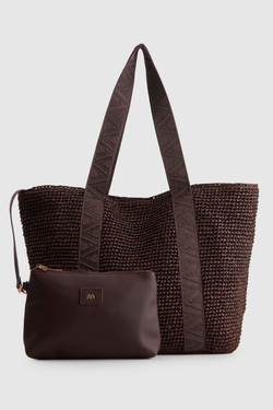 Fallon Large Straw Tote Bag