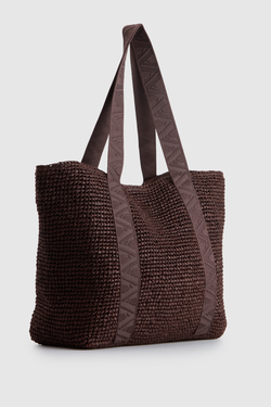 Fallon Large Straw Tote Bag