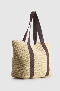 Fallon Large Straw Tote Bag