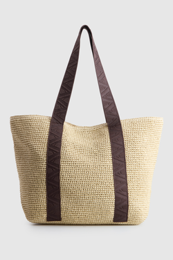 Fallon Large Straw Tote Bag