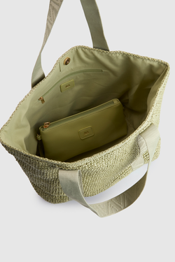 Fallon Large Straw Tote Bag