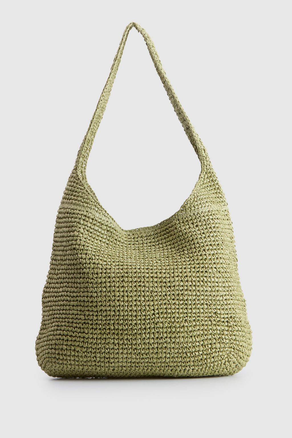 AYA Fallon Straw Large Shoulder Bag - Pistachio – Strandbags Australia