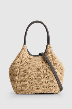 Camile Raffia Shopper Bag