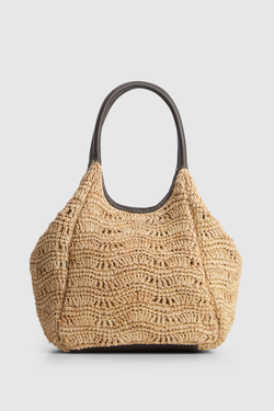 Camile Raffia Shopper Bag