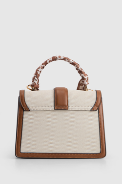 Scarf Top Handle Bag