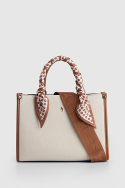 Small Tote Bag With Scarf