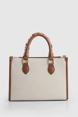 Small Tote Bag With Scarf