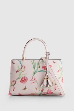 Cherry Floral Small Tote Bag