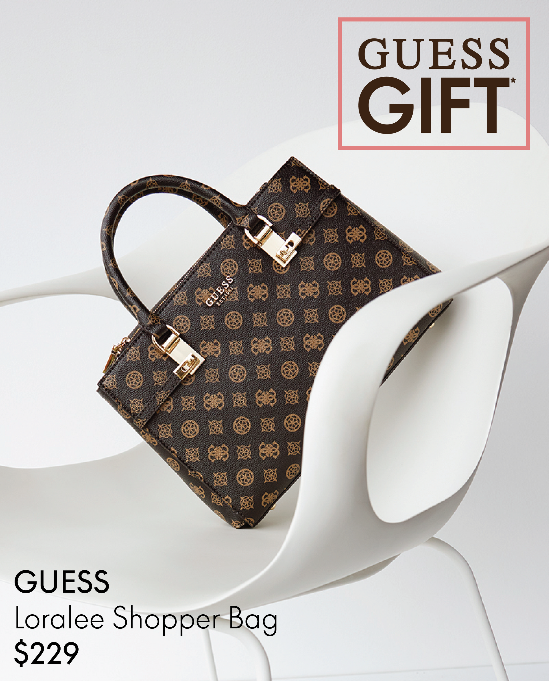 <font size="6">RECIEVE A GUESS GIFT*</font><br><font size="6">WITH YOUR PURCHASE</font>
