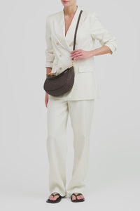 Margo Leather Crescent Hobo Bag