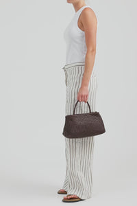 Margo Leather Weave Tote Bag