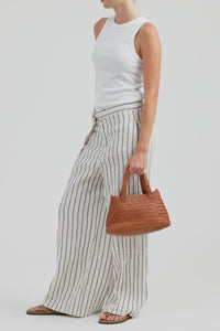 Elise Leather Weave Tote Bag