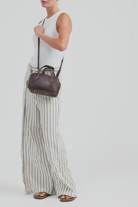 Lucia Leather Bowling Bag