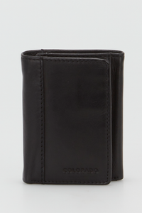 RFID Leather Trifold Wallet