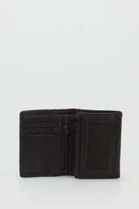RFID Leather Trifold Wallet