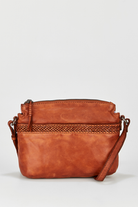 Isla Leather Braided Crossbody Bag