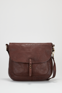 Ari Leather Stud Satchel Bag