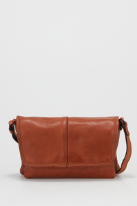Alba Leather Small Flapover Bag