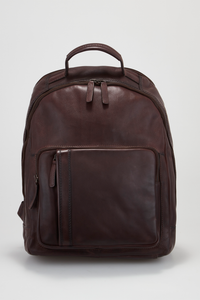Tobias Leather Large Backpack