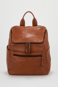 Alba Leather I-pad Square Backpack