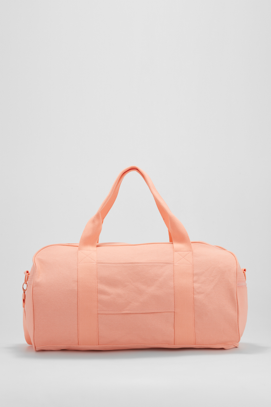 Pink canvas duffle bag hotsell