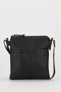 Bry Leather Slim Crossbody Bag