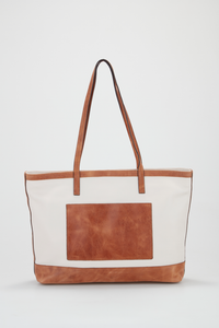 Baz Leather Tote Bag