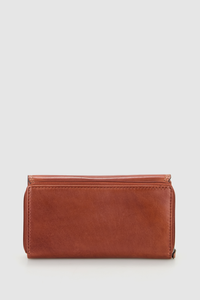 Maya Leather Mid Flap Wallet