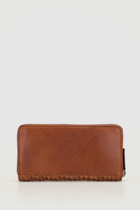 Palma Leather Zip Around Wallet